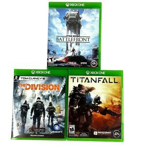 3 Xbox One Video Games The Division Star Wars Battlefront Titanfall Complete